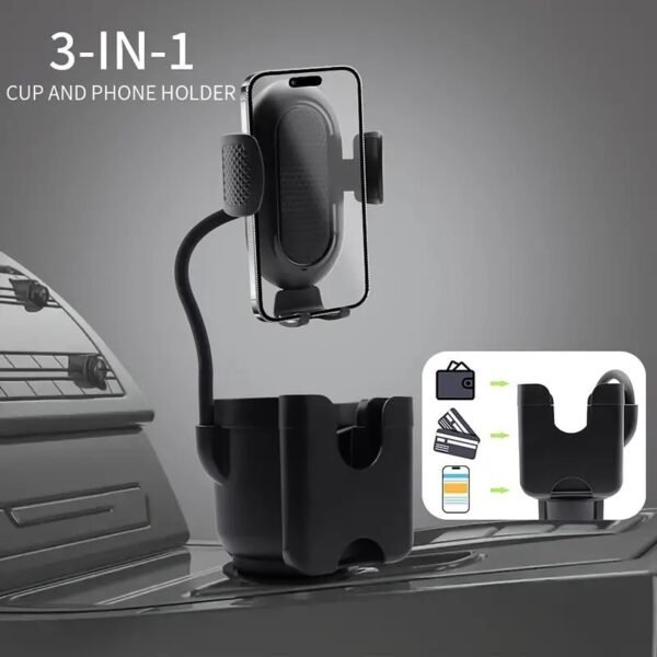 Three-in-one Retractable Adjustable Rotating Car Mobile Phone Holder